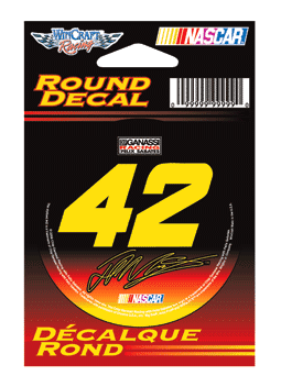 #42 Juan Pablo Montoya - NASCAR Round Decal
