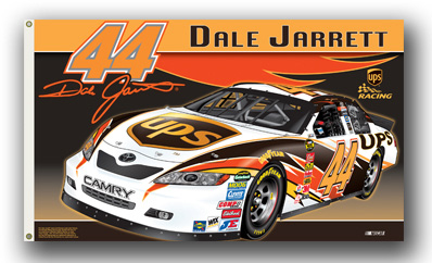 #44 Dale Jarrett - UPS 2-Sided Flag