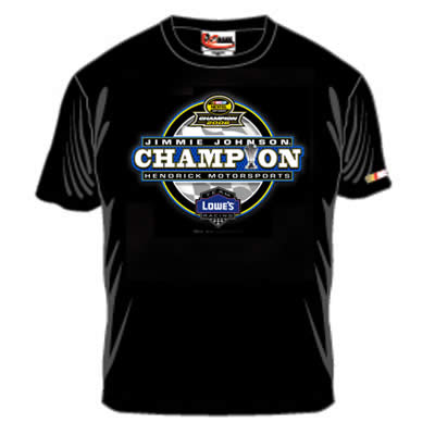 #48 Jimmie Johnson '06 NEXTEL Champ Black T-Shirt