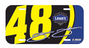 #48 Jimmie Johnson - Number License Plate