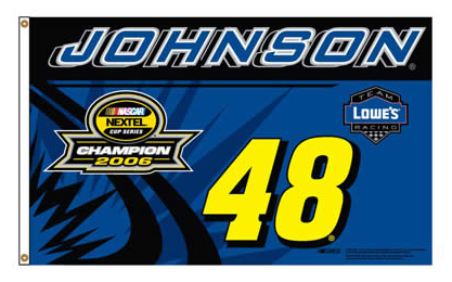 #48 Jimmie Johnson '06 NEXTEL Cup Champ Flag