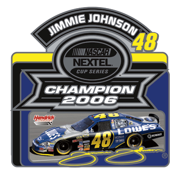 #48 Jimmie Johnson '06 NEXTEL Cup Champ - Hat Pin