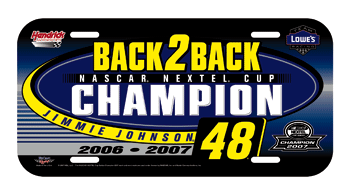 #48 Jimmie Johnson / Back2Back Champ - Plate