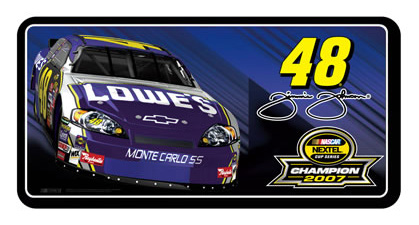 #48 Jimmie Johnson '07 NEXTEL Champ - Poly Plate