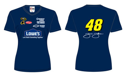 #48 Jimmie Johnson - Lowe's Ladies Uniform T-Shirt