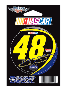 #48 Jimmie Johnson - Round Decal