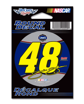 #48 Jimmie Johnson / Lowe's - Round Decal
