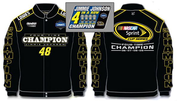 #48 Jimmie Johnson 2009 4x NASCAR Cup Champion Jacket