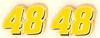#48 Jimmie Johnson - Post Earrings