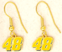 #48 Jimmie Johnson - Wire Earrings