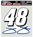 #48 Jimmie Johnson - NASCAR 8 Diecut Decal