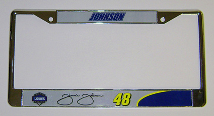 #48 Jimmie Johnson - Metal License Plate Frame
