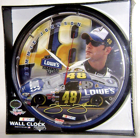 Jimmie Johnson #48 Lowe's - Round Wall Clock