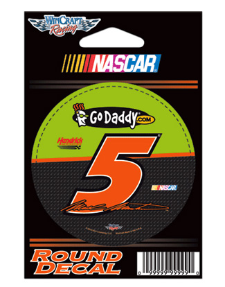 #5 Mark Martin / GoDaddy - NASCAR Round Decal