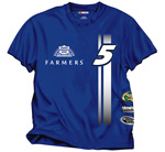 #5 Kasey Kahne 12 Farmers Insurance Uniform Stripe Tee