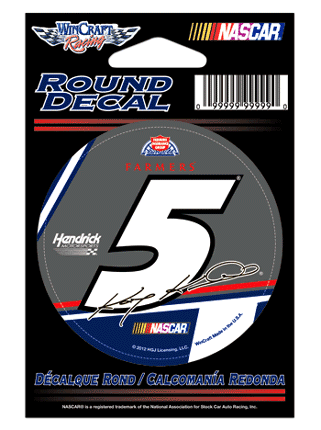 #5 Kasey Kahne / Farmers - Round Decal