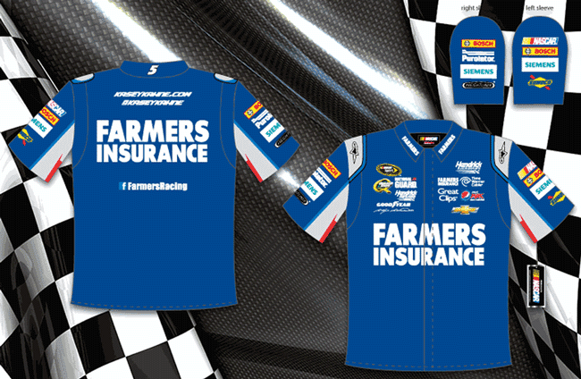 #5 Kasey Kahne '13 Farmers Insurance NASCAR Pit Crew Shirt