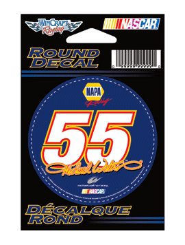 #55 Michael Waltrip / NAPA Racing - NASCAR 3" Round Decal