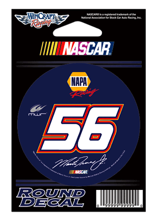 #56 Martin Truex Jr / NAPA Racing - NASCAR 3" Round Decal