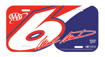 #6 Mark Martin - Number License Plate