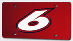 #6 Roush Fenway Racing - Laser Tag / Mirror License Plate