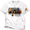 #6 David Ragan - UPS White T-Shirt