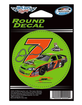 #7 Danica Patrick / GoDaddy - Round Decal
