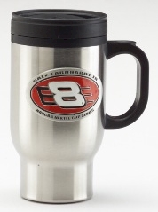 #8 Dale Earnhardt Jr - 16oz Travel Mug w/Pewter