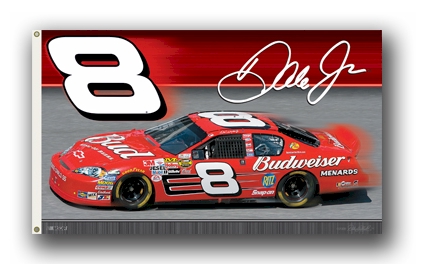 #8 Dale Earnhardt Jr Two-Sided Flag