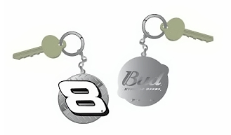 #8 Dale Earnhardt Jr - Stamped Metal Keychain
