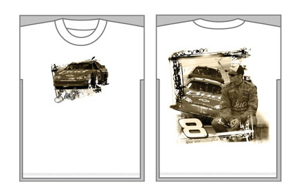 #8 Dale Earnhardt Jr - Budweiser White T-Shirt