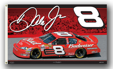 #8 Dale Earnhardt Jr - Budweiser 2-Sided Flag
