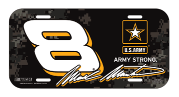 #8 Mark Martin / U.S. Army - Number License Plate