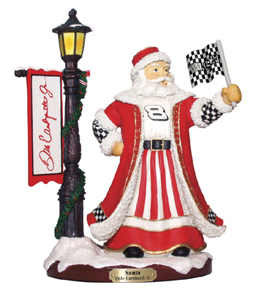 #8 Dale Earnhardt Jr - NASCAR Lamp Post Santa