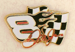 #8 Dale Earnhardt Jr - Signature Flag Pin