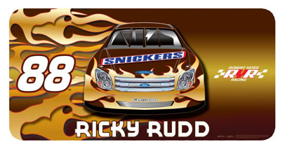 #88 Ricky Rudd - Car License Plate