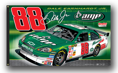 #88 Dale Earnhardt Jr - Amp 2-Sided Flag
