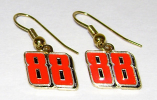 #88 Dale Earnhardt Jr - Wire Earrings