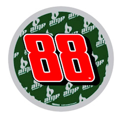 #88 Dale Earnhardt Jr / Amp - Round Decal