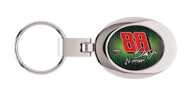 #88 Dale Earnhardt Jr - Amp / Polished Metal Key Ring
