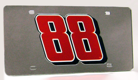 #88 Dale Earnhardt Jr - Laser Tag / Mirror License Plate