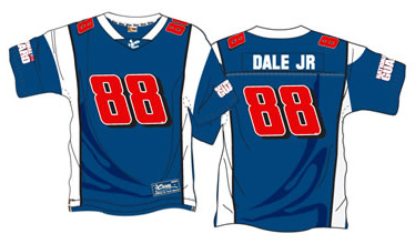 #88 Dale Earnhardt Jr #88 National Guard Football Jersey
