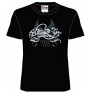 #88 Dale Earnhardt Jr - Ladies Black Script T-Shirt