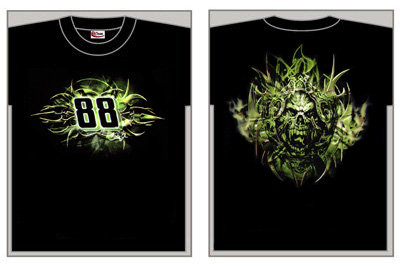 #88 Dale Earnhardt Jr - Black Skull Fashion T-Shirt