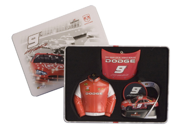 #9 Kasey Kahne 3pc Christmas Ornament Set
