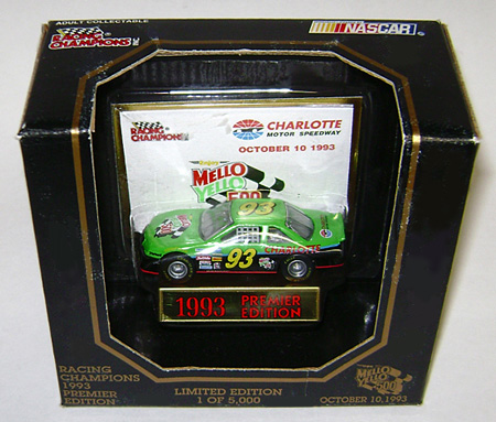 1993 Charlotte Motor Speedway #93 Mello Yello 500 1/64 Diecast