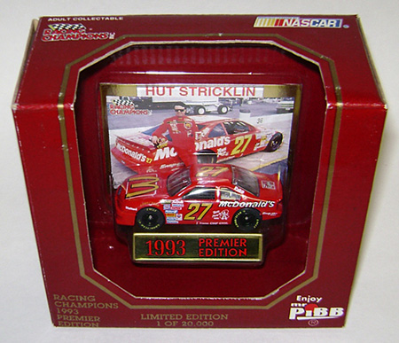 1993 Hut Stricklin #27 McDonald's / Mr Pibb 1/64 Diecast