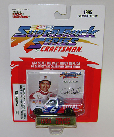 1995 Rick Carelli #6 TOTAL 1/64 Truck Diecast