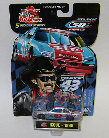 1996 Bobby Hamilton #43 Petty Racing 50th Anniversary 1/64 Diecast