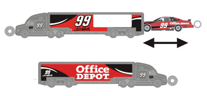 #99 Carl Edwards - Car Hauler Keychain